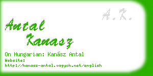 antal kanasz business card